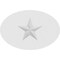 Ekena Millwork Standard Dalton Star Rosette With Square Edge, 8"W x 5 1/4"H x 1/2"P ROSP080X053X050DAL06 - alternate 3